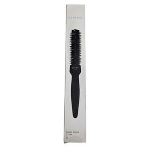 Gimme Beauty 25mm Round Brush Vented Ceramic Barrel Black Hair Styling Tool 7685